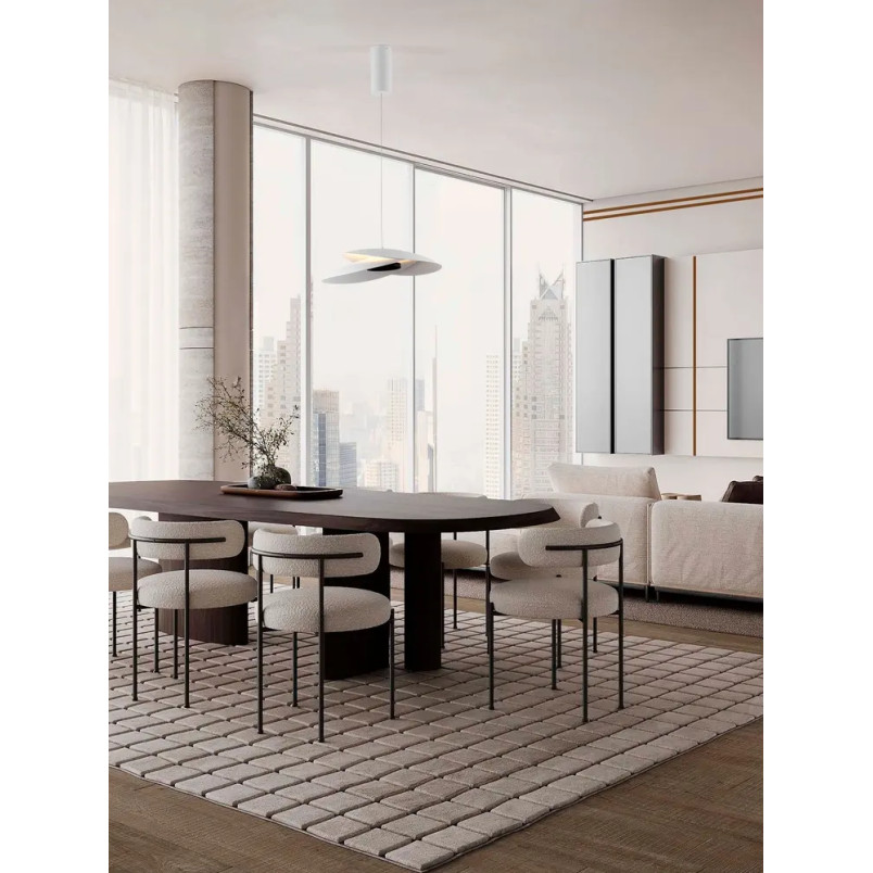 Lampa wisząca designerska Pea 48cm LED 3000K biała
