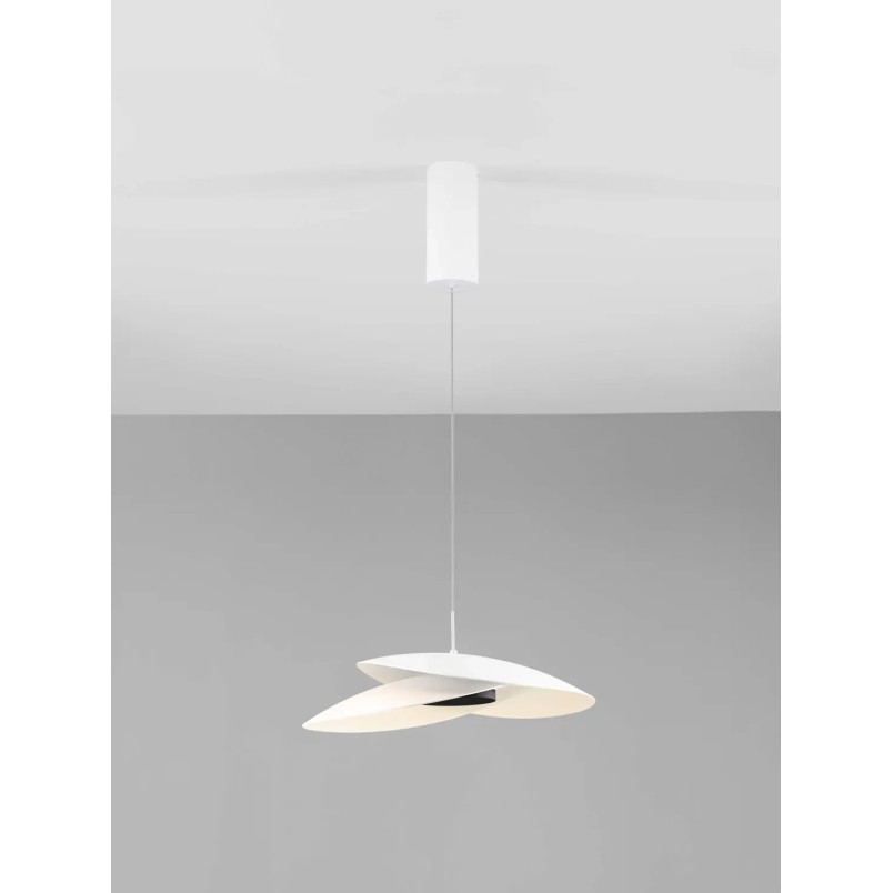 Lampa wisząca designerska Pea 48cm LED 3000K biała