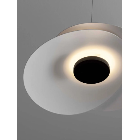 Lampa wisząca designerska Pea 48cm LED 3000K biała
