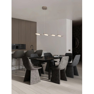 Lampa wisząca podłużna Trigna 130cm LED 2700-3000K szampańskie złoto