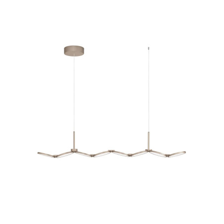Lampa wisząca podłużna Trigna 130cm LED 2700-3000K szampańskie złoto
