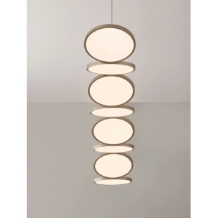 Lampa wisząca podłużna Trigna 130cm LED 2700-3000K szampańskie złoto