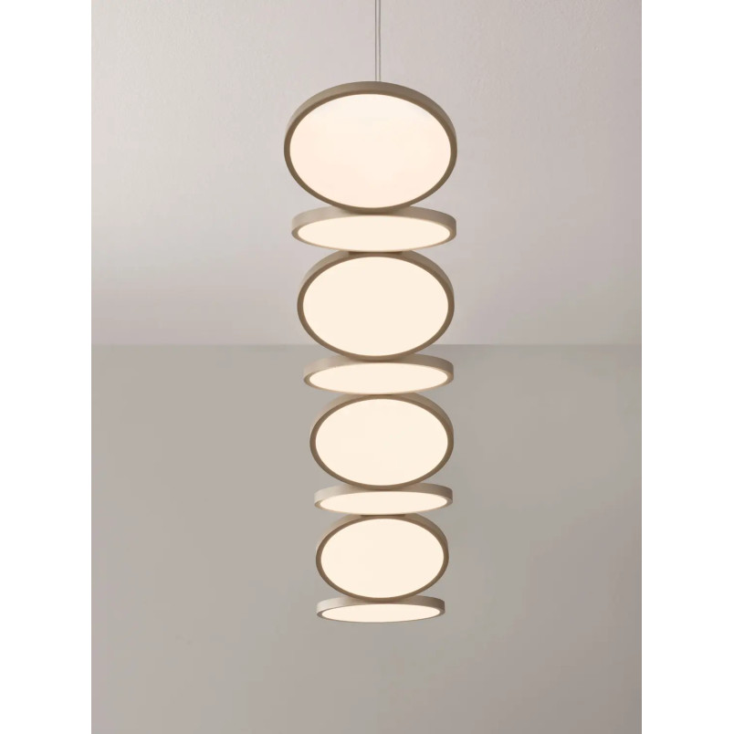 Lampa wisząca podłużna Trigna 130cm LED 2700-3000K szampańskie złoto