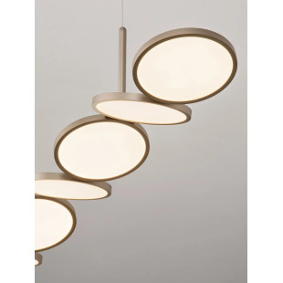 Lampa wisząca podłużna Trigna 130cm LED 2700-3000K szampańskie złoto