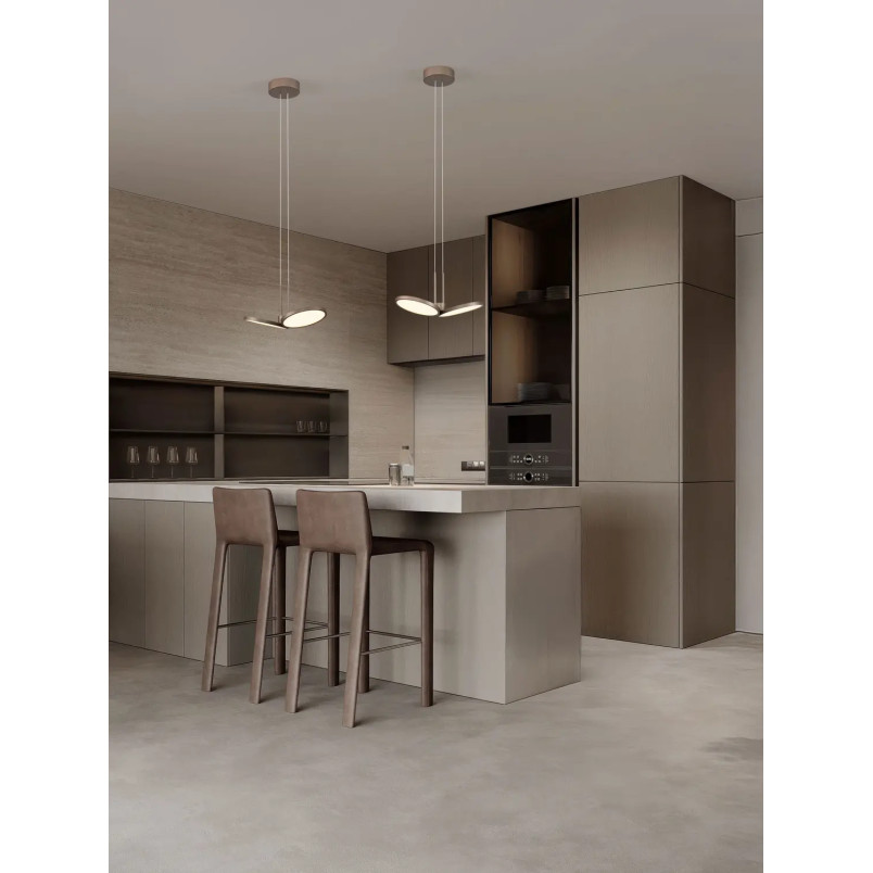 Lampa wisząca 2 punktowa Trigna 32,5cm LED 2700-3000K szampańskie złoto
