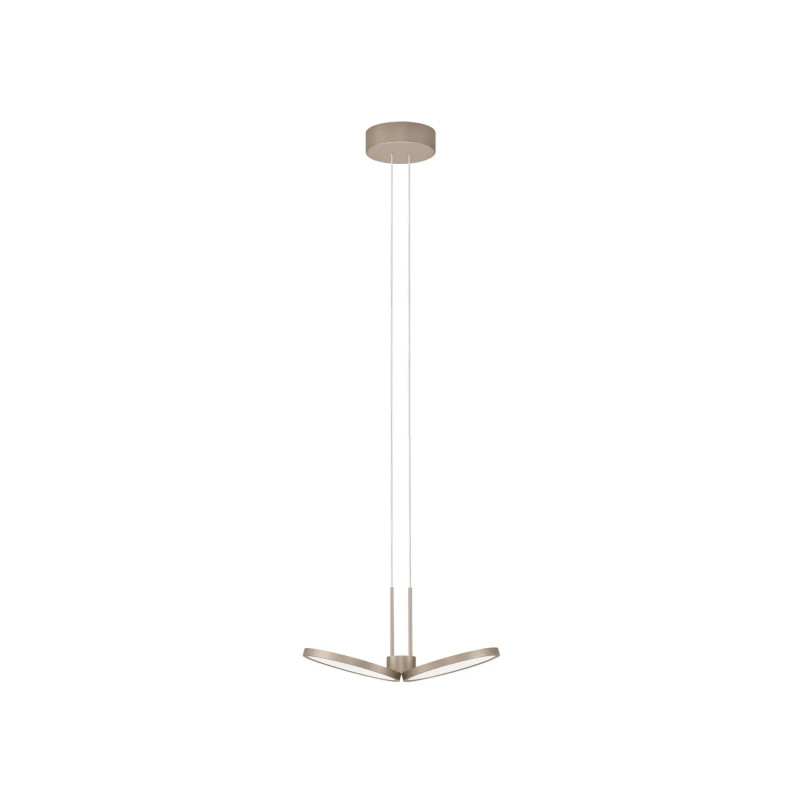 Lampa wisząca 2 punktowa Trigna 32,5cm LED 2700-3000K szampańskie złoto