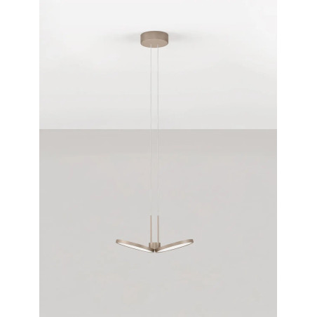 Lampa wisząca 2 punktowa Trigna 32,5cm LED 2700-3000K szampańskie złoto