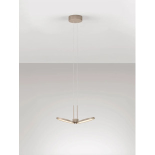 Lampa wisząca 2 punktowa Trigna 32,5cm LED 2700-3000K szampańskie złoto