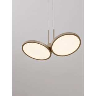 Lampa wisząca 2 punktowa Trigna 32,5cm LED 2700-3000K szampańskie złoto