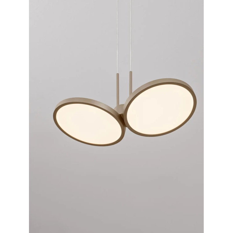 Lampa wisząca 2 punktowa Trigna 32,5cm LED 2700-3000K szampańskie złoto