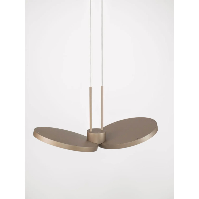 Lampa wisząca 2 punktowa Trigna 32,5cm LED 2700-3000K szampańskie złoto