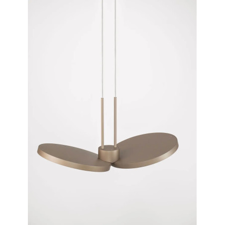 Lampa wisząca 2 punktowa Trigna 32,5cm LED 2700-3000K szampańskie złoto