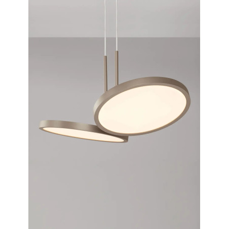 Lampa wisząca 2 punktowa Trigna 32,5cm LED 2700-3000K szampańskie złoto