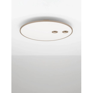 Plafon okrągły minimalistyczny Trigna 61cm LED 2700-3000K szampańskie złoto