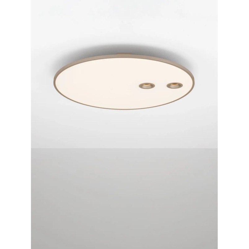 Plafon okrągły minimalistyczny Trigna 61cm LED 2700-3000K szampańskie złoto