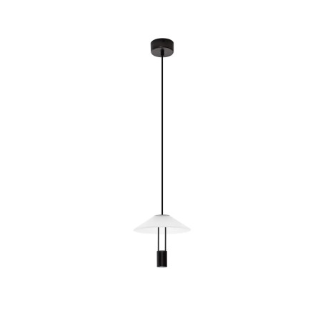 Lampa wisząca designerska Shifty LED 3000K 22cm biało-czarna