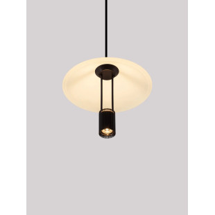 Lampa wisząca designerska Shifty LED 3000K 22cm biało-czarna