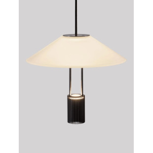 Lampa wisząca designerska Shifty LED 3000K 22cm biało-czarna