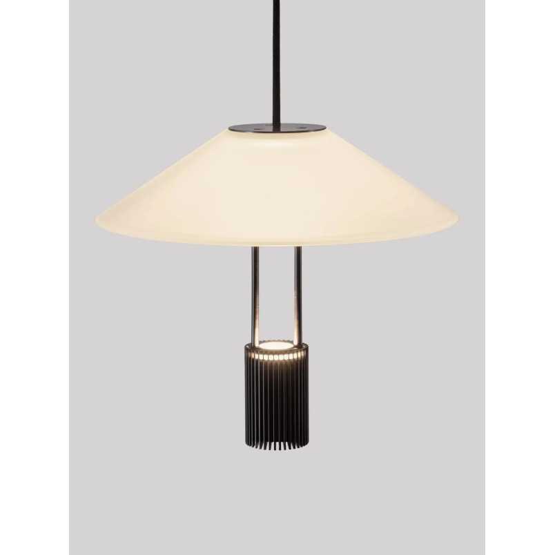 Lampa wisząca designerska Shifty LED 3000K 22cm biało-czarna