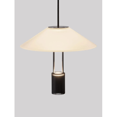 Lampa wisząca designerska Shifty LED 3000K 22cm biało-czarna