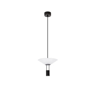Lampa wisząca designerska Shifty II LED 3000K 22cm biało-czarna