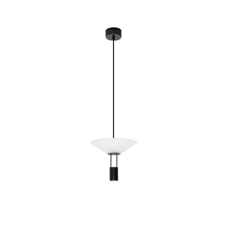 Lampa wisząca designerska Shifty II LED 3000K 22cm biało-czarna