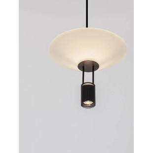 Lampa wisząca designerska Shifty II LED 3000K 22cm biało-czarna