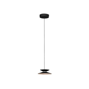 Lampa wisząca stożek - ściemniana triac Acconia 20cm LED 3000K czarny / złoty