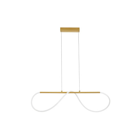 Lampa wisząca podłużna - nowoczesna Mortilla 90cm LED 3000K złota