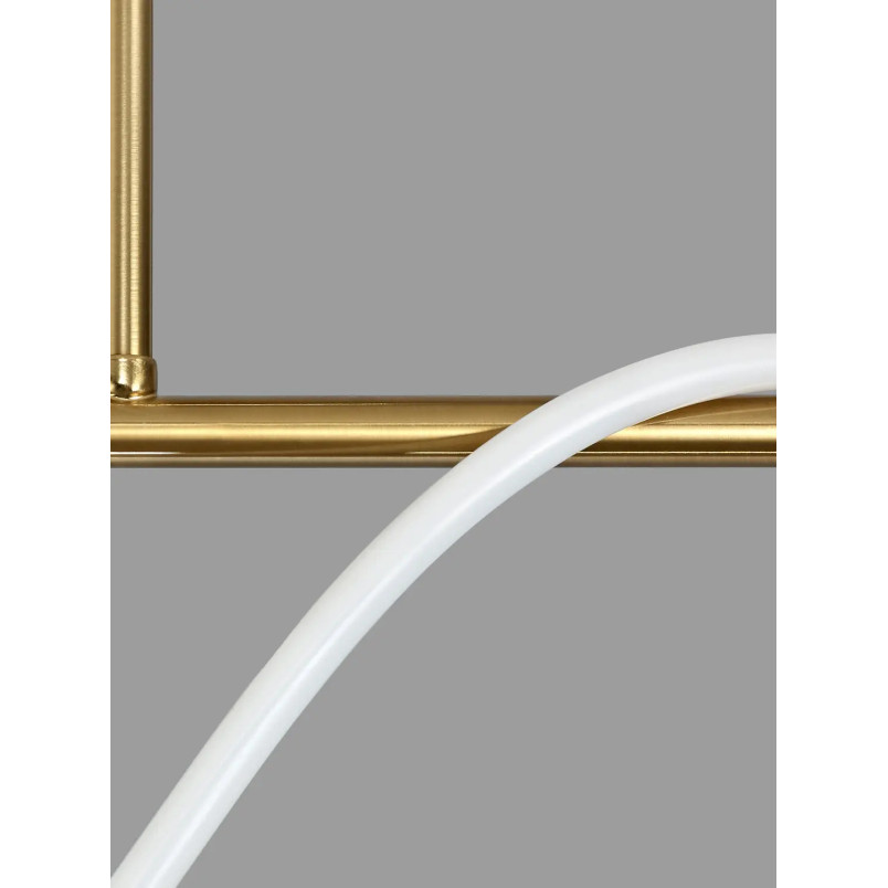 Lampa wisząca podłużna - nowoczesna Mortilla 90cm LED 3000K złota