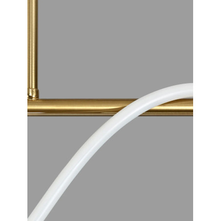 Lampa wisząca podłużna - nowoczesna Mortilla 90cm LED 3000K złota