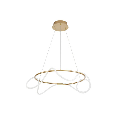 Lampa wisząca okrągła - nowoczesna Mortilla 70cm LED 3000K złota