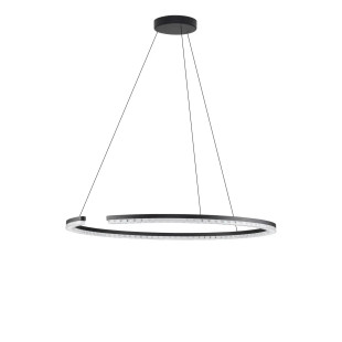 Lampa wisząca okrągła ze ściemniaczem Fazzano 85cm LED 3000K czarna