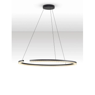 Lampa wisząca okrągła ze ściemniaczem Fazzano 85cm LED 3000K czarna