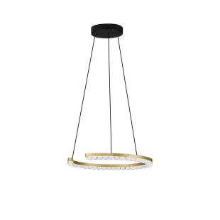 Lampa wisząca okrągła ze ściemniaczem Fazzano 46cm LED 3000K złoty mosiądz