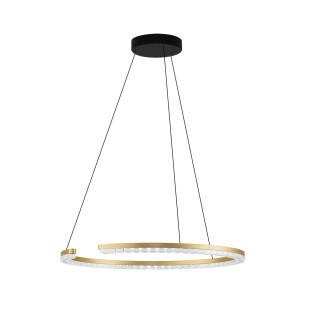 Lampa wisząca okrągła ze ściemniaczem Fazzano 65cm LED 3000K złoty mosiądz