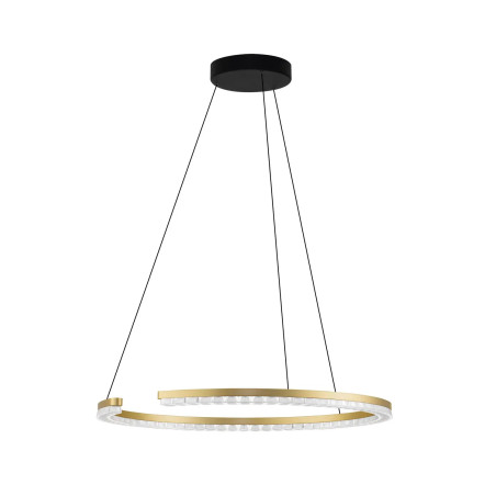 Lampa wisząca okrągła ze ściemniaczem Fazzano 65cm LED 3000K złoty mosiądz