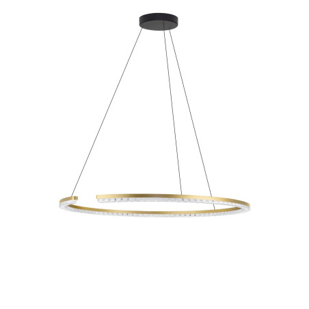 Lampa wisząca okrągła ze ściemniaczem Fazzano 85cm LED 3000K złoty mosiądz