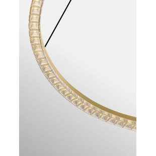 Lampa wisząca okrągła ze ściemniaczem Fazzano 85cm LED 3000K złoty mosiądz