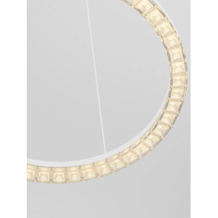Lampa wisząca okrągła ze ściemniaczem Fazzano 46cm LED 3000K biała