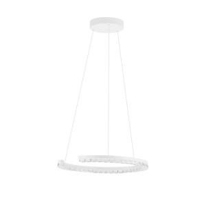 Lampa wisząca okrągła ze ściemniaczem Fazzano 46cm LED 3000K biała