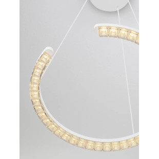Lampa wisząca okrągła ze ściemniaczem Fazzano 46cm LED 3000K biała