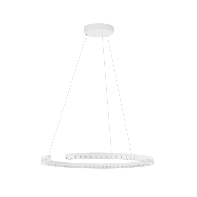 Lampa wisząca okrągła ze ściemniaczem Fazzano 65cm LED 3000K biała