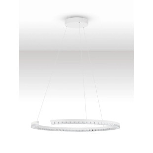 Lampa wisząca okrągła ze ściemniaczem Fazzano 65cm LED 3000K biała