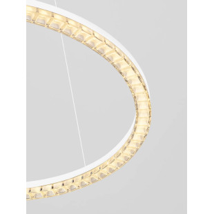 Lampa wisząca okrągła ze ściemniaczem Fazzano 65cm LED 3000K biała