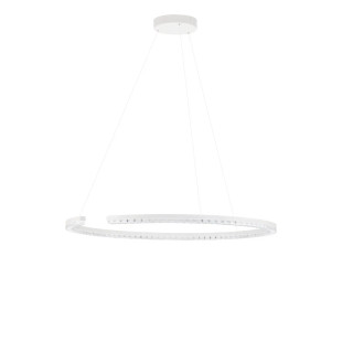 Lampa wisząca okrągła ze ściemniaczem Fazzano 85cm LED 3000K biała