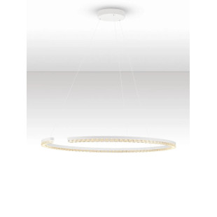 Lampa wisząca okrągła ze ściemniaczem Fazzano 85cm LED 3000K biała