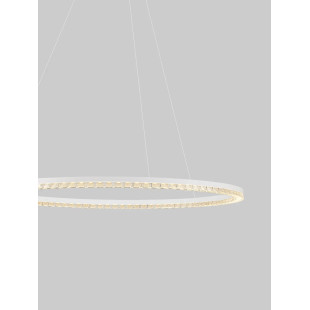 Lampa wisząca okrągła ze ściemniaczem Fazzano 85cm LED 3000K biała
