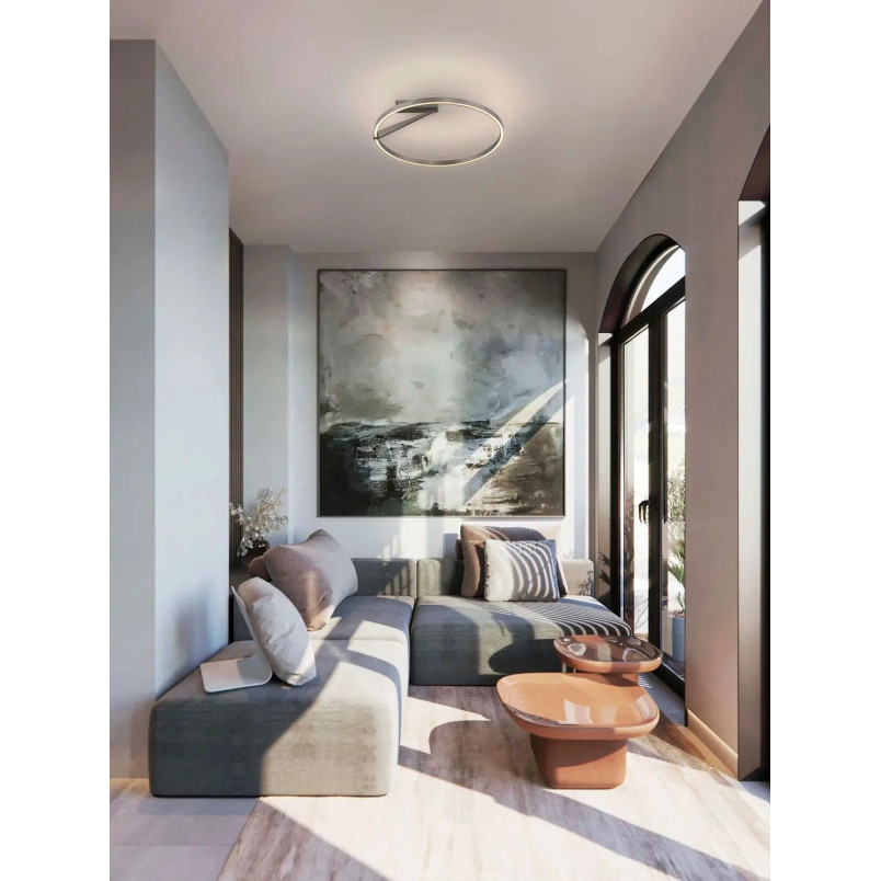 Plafon ring ściemniany Razza 60cm LED 2700-3000-4000K nikiel
