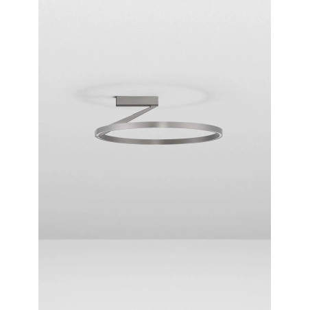 Plafon ring ściemniany Razza 60cm LED 2700-3000-4000K nikiel